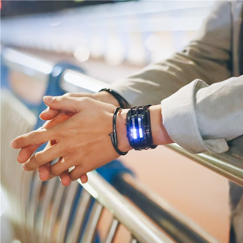 Binary Led Alloy Wristwatch Product Image 06