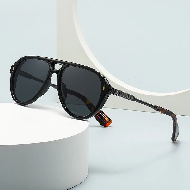 Black Iron Sunglasses (Grey ) - | Zavonix