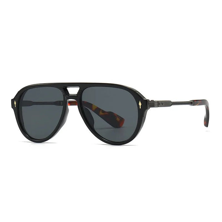 Black Iron Sunglasses (Black ) - | Zavonix