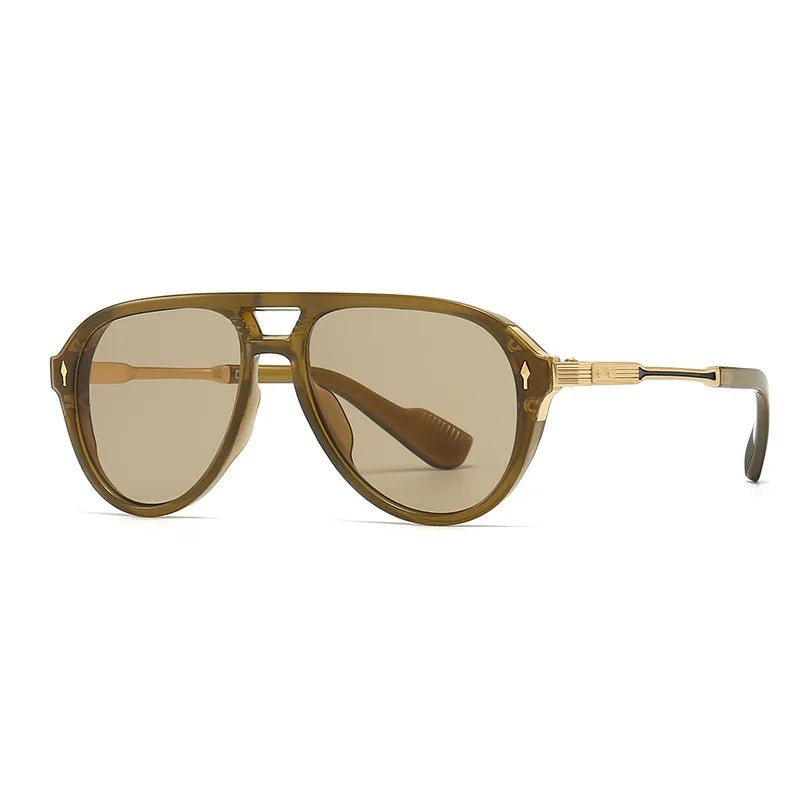 Black Iron Sunglasses (Khaki ) - | Zavonix