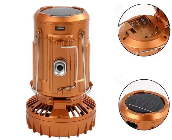 BlazeBreeze™ — Command Your Comfort and Power Wherever Life Takes You (Gold ) - Portable fan | Zavonix