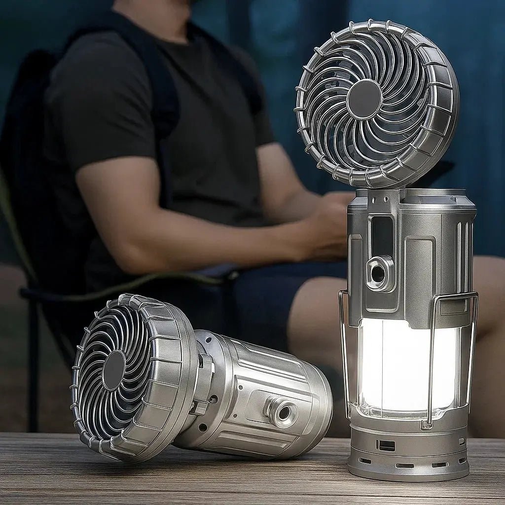 BlazeBreeze™ — Command Your Comfort and Power Wherever Life Takes You (Gray ) - Portable fan | Zavonix