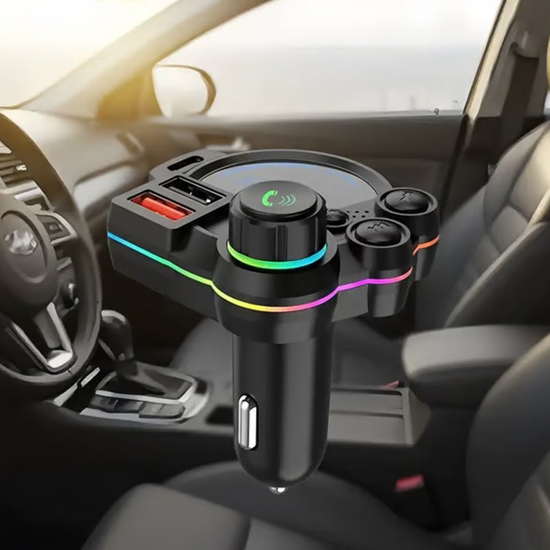 Bluetooth 5 Fm Car Transmitter Dual Usb Charging Product Image 02