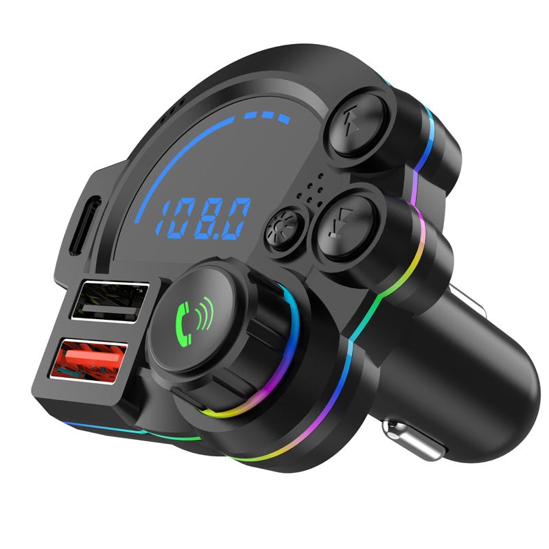 Bluetooth 5 Fm Car Transmitter Dual Usb Charging Product Image 03