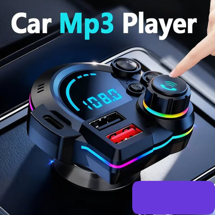 Bluetooth 5 Fm Car Transmitter Dual Usb Charging Product Image 04