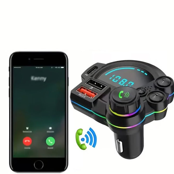 Bluetooth 5 Fm Car Transmitter Dual Usb Charging Product Image 07