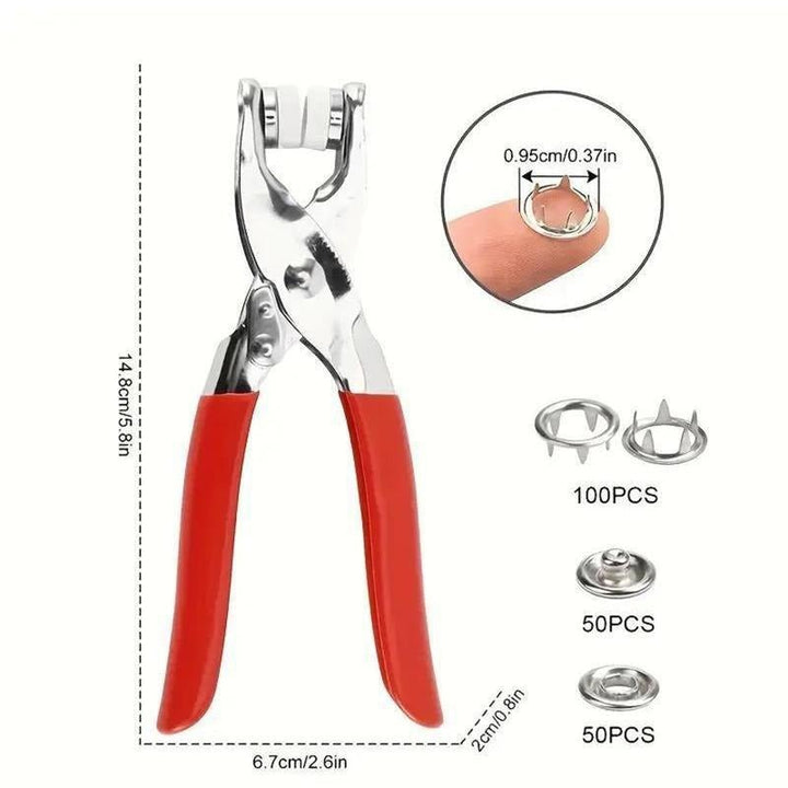 BoltMaster™ Snap Fastener Set — Lock Snaps Tight with Pro Power and Zero Fuss