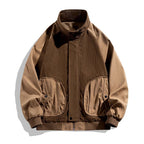 "Bomber Icon" Bomber Jacket (Brown XS) - | Zavonix