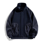 "Bomber Icon" Bomber Jacket (Dark Blue XS) - | Zavonix