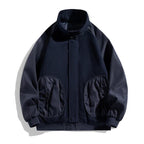 "Bomber Icon" Bomber Jacket (Dark Blue XS) - | Zavonix