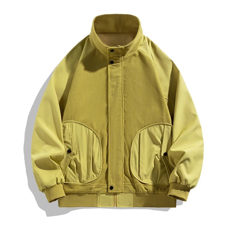 "Bomber Icon" Bomber Jacket (Yellow XS) - | Zavonix