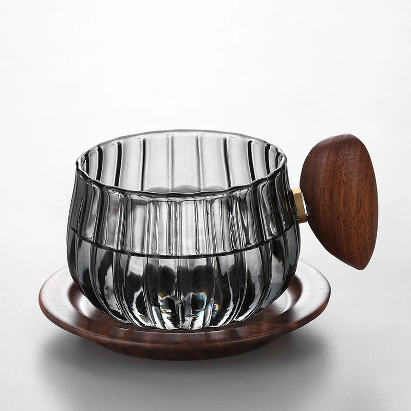 Borosilicate Glass Mug with Wooden Handle – Heat Resistant, Stylish Coffee and Tea Mug 8