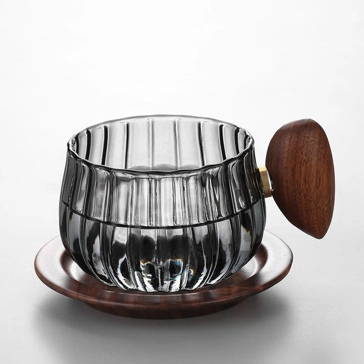 Borosilicate Glass Mug with Wooden Handle – Heat Resistant, Stylish Coffee and Tea Mug 8