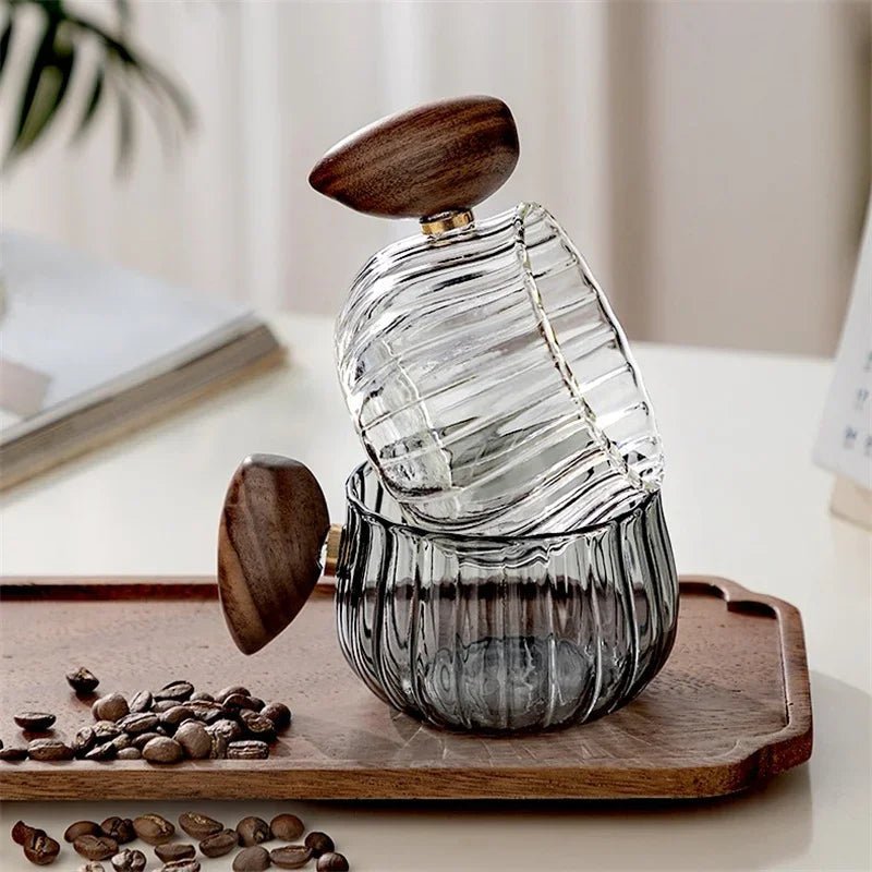 Borosilicate Glass Mug with Wooden Handle – Heat Resistant, Stylish Coffee and Tea Mug 0