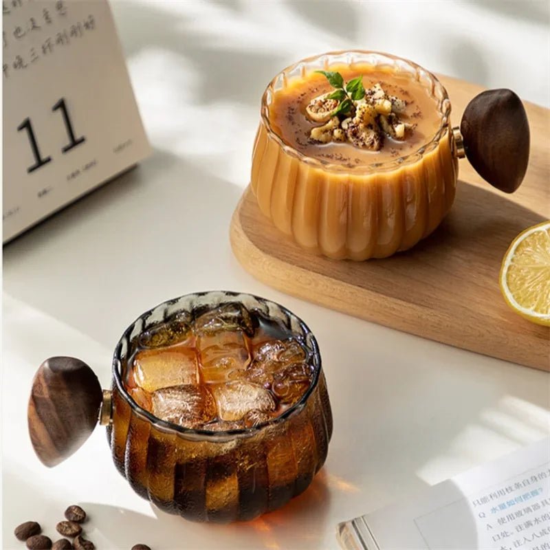 Borosilicate Glass Mug with Wooden Handle – Heat Resistant, Stylish Coffee and Tea Mug 5
