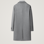 Botora — Organic Wool Trench Coat with Tailored Fit and Cozy Lining (Gray S) - | Zavonix
