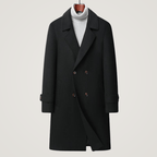 Botora — Organic Wool Trench Coat with Tailored Fit and Cozy Lining (Brown S) - | Zavonix