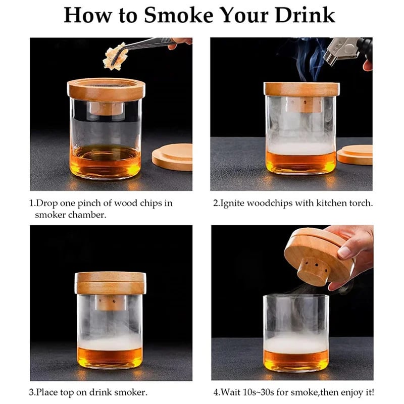 Kit de Cóctel de Bourbon | Juego de 8 Sabores para Infusión de Old Fashioned