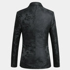 BRANSON Floral Brocade Blazer (Black XS) - | Zavonix