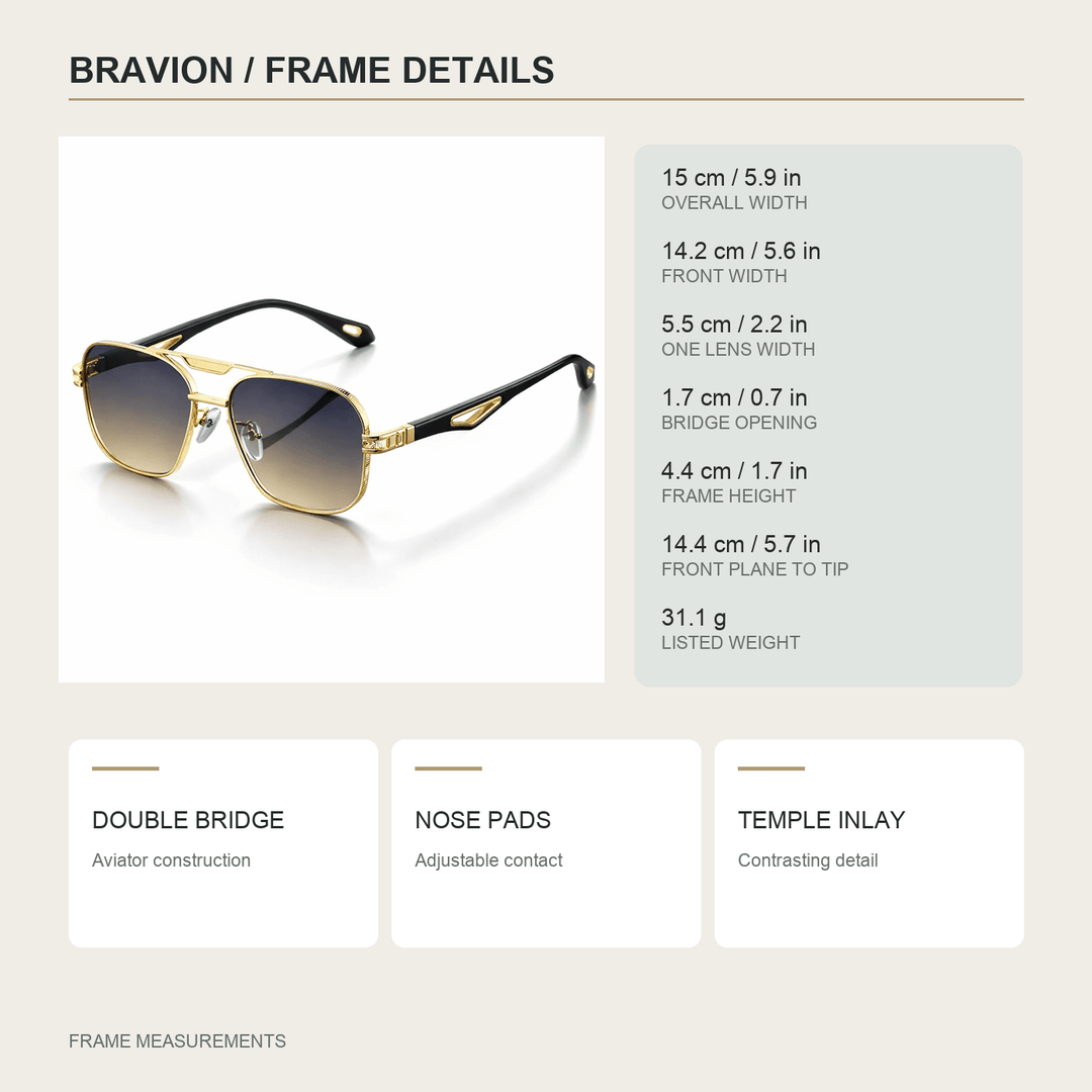 Bravion Aviator Sunglasses product image 9