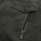 Bravon — Heavy Cotton Canvas Jacket with Multiple Pockets (Green S) - | Zavonix