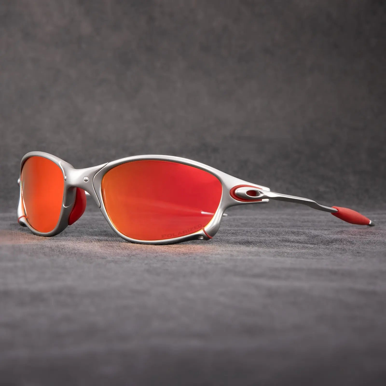 Breakwall Featherweight Polarized Sunglasses (Silver / Orange ) - Sunglasses | Zavonix