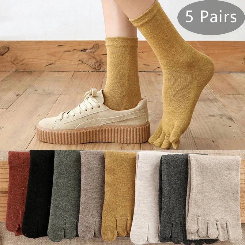 Breathable Five - Toe Socks — Women's Moisture - Wicking Comfort Fit - Zavonix