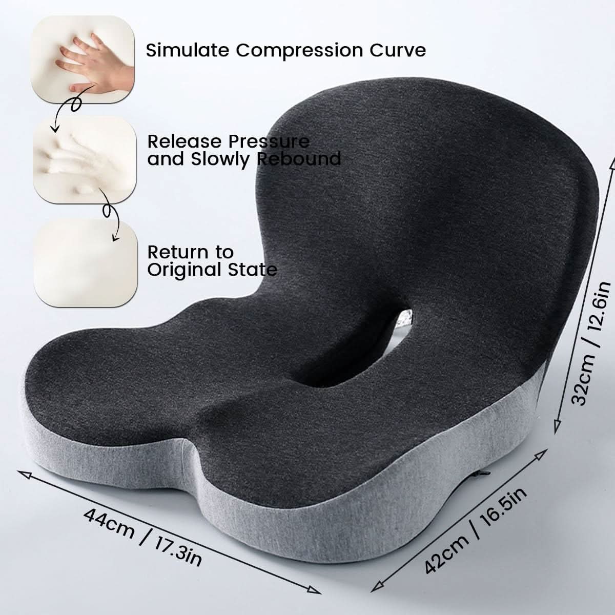 Breeze Ergonomic Cushion | Lumbar Support, Non-Slip 7