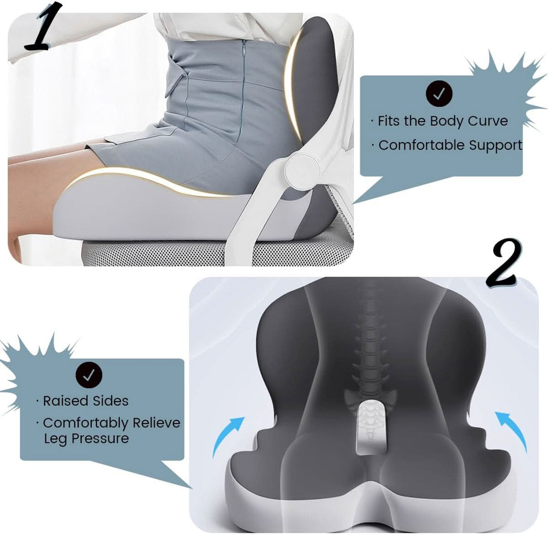 Breeze Ergonomic Cushion | Lumbar Support, Non-Slip 4