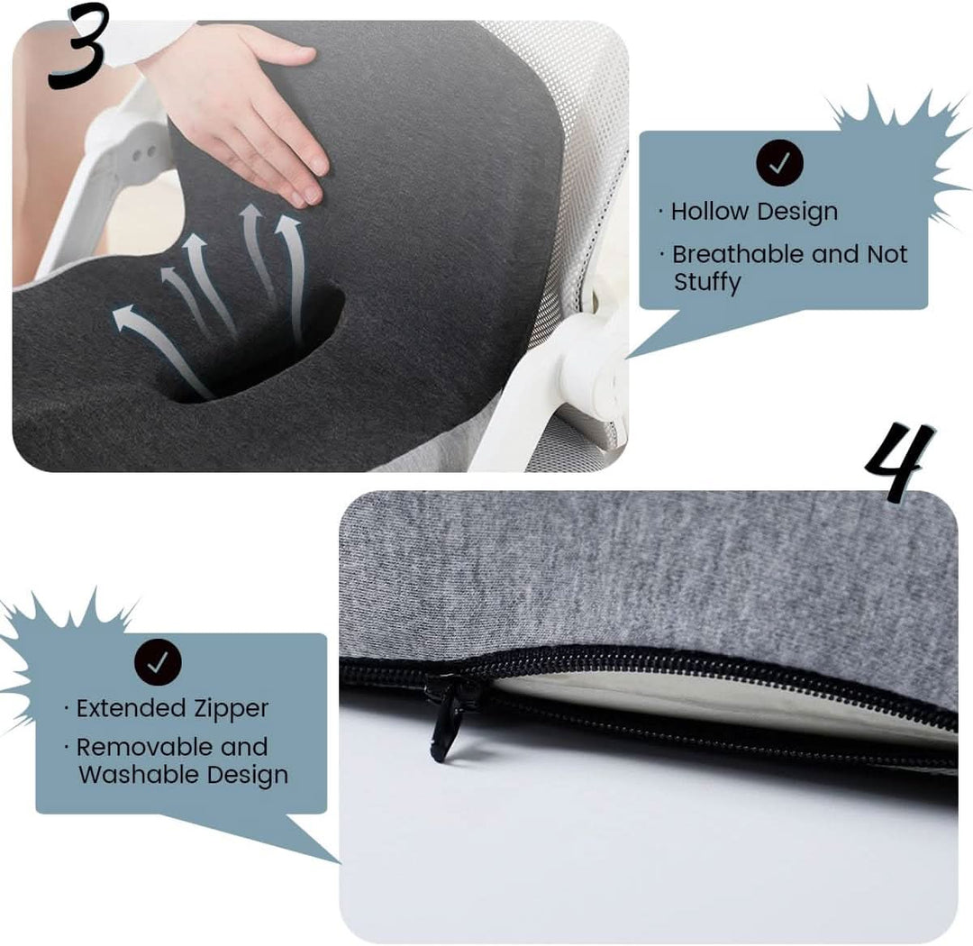 Breeze Ergonomic Cushion | Lumbar Support, Non-Slip 5