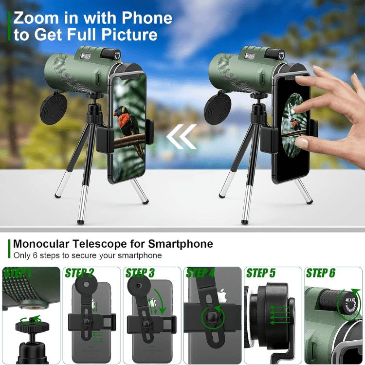 Breeze Monocular | 600x Ultra-Zoom, HD Lens 7
