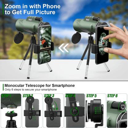 Breeze Monocular | 600x Ultra-Zoom, HD Lens 7