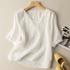 BreezEase Blouse™ — Feel Fresh, Flawless, and Fierce All Day Long (Pink XS) - | Zavonix