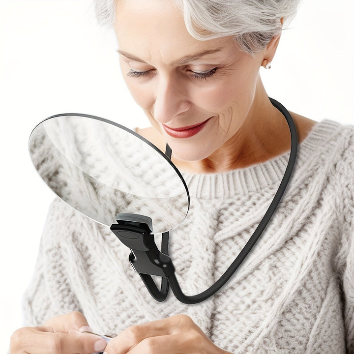 BreezeLift Magnifying Glass | 5X Hands-Free Magnifier for Reading and Crafting 0