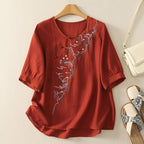 Breezeline Blouse™ — Feel Fresh, Look Stunning, Own Every Moment (Red XS) - | Zavonix