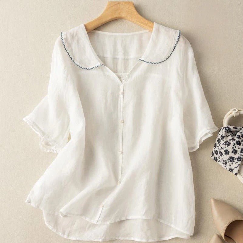 BreezeLuxe™ Blouse — Feel Weightless Confidence That Turns Every Head - Zavonix