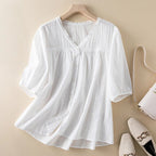 BreezeLuxe Blouse™ — Float Through Your Day Wrapped in Irresistible Softness and Timeless Elegance - Zavonix