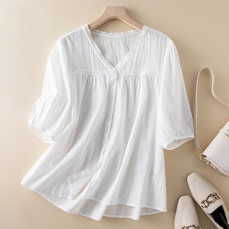 BreezeLuxe Blouse™ — Float Through Your Day Wrapped in Irresistible Softness and Timeless Elegance - Zavonix