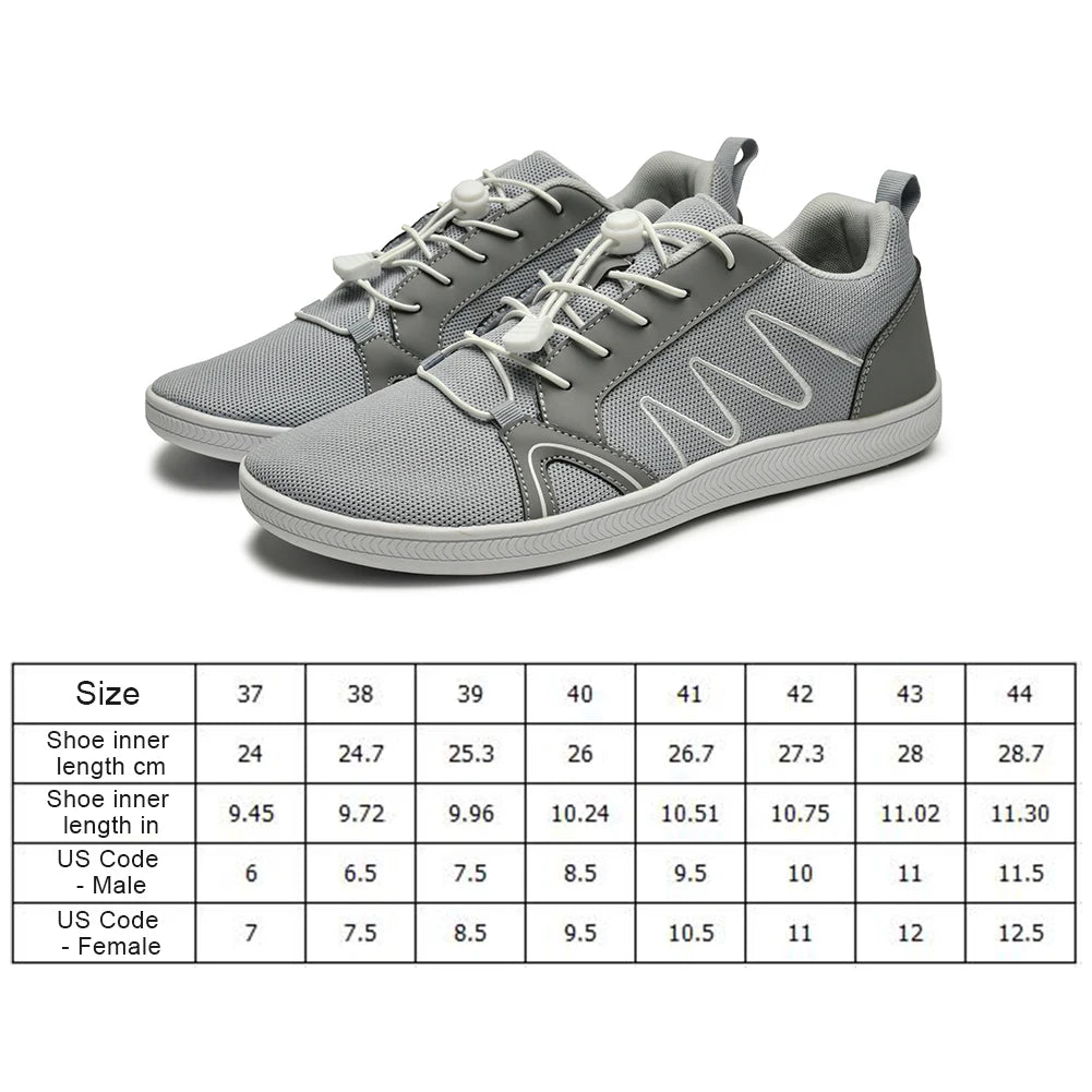 BreezeStride Mens Breathable Mesh Shoes — Lightweight Comfort with Wide Toe Box - Zavonix