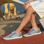 BreezeStride Mens Breathable Mesh Shoes — Lightweight Comfort with Wide Toe Box (Blue 37) - | Zavonix
