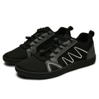 BreezeStride Mens Breathable Mesh Shoes — Lightweight Comfort with Wide Toe Box (Black 39) - | Zavonix