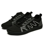 BreezeStride Mens Breathable Mesh Shoes — Lightweight Comfort with Wide Toe Box (Grey 44) - | Zavonix