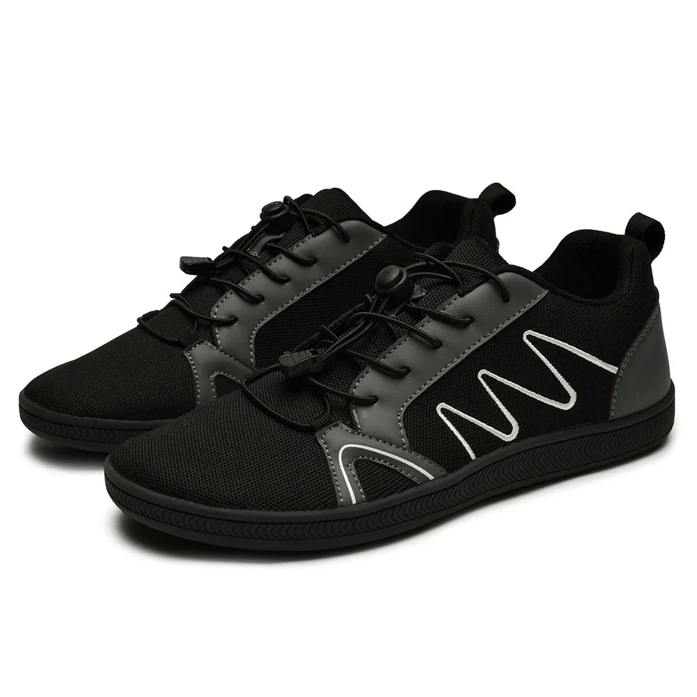 BreezeStride Mens Breathable Mesh Shoes — Lightweight Comfort with Wide Toe Box - Zavonix