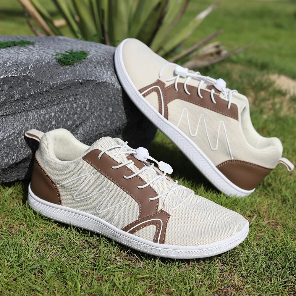 BreezeStride Mens Breathable Mesh Shoes — Lightweight Comfort with Wide Toe Box - Zavonix