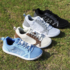 BreezeStride Mens Breathable Mesh Shoes — Lightweight Comfort with Wide Toe Box (Blue 37) - | Zavonix