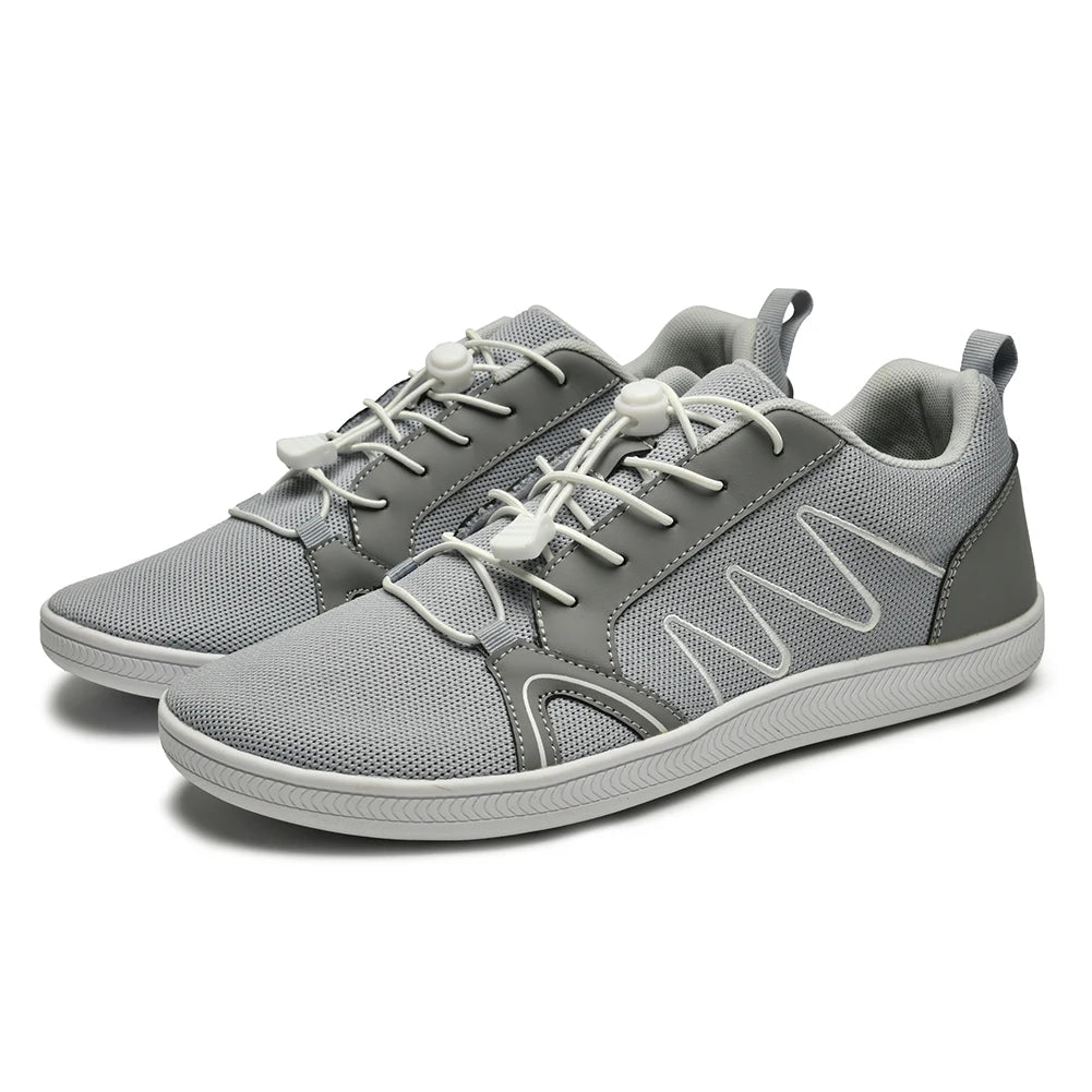 BreezeStride Mens Breathable Mesh Shoes — Lightweight Comfort with Wide Toe Box - Zavonix