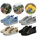 BreezeStride Mens Breathable Mesh Shoes — Lightweight Comfort with Wide Toe Box (Blue 37) - | Zavonix
