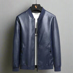 "Brentford" Plant - Based Leather Jacket (Blue XS) - | Zavonix
