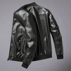 "Brentford" Plant - Based Leather Jacket (Blue XS) - | Zavonix