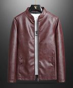 "Brentford" Plant - Based Leather Jacket (Brown XS) - | Zavonix